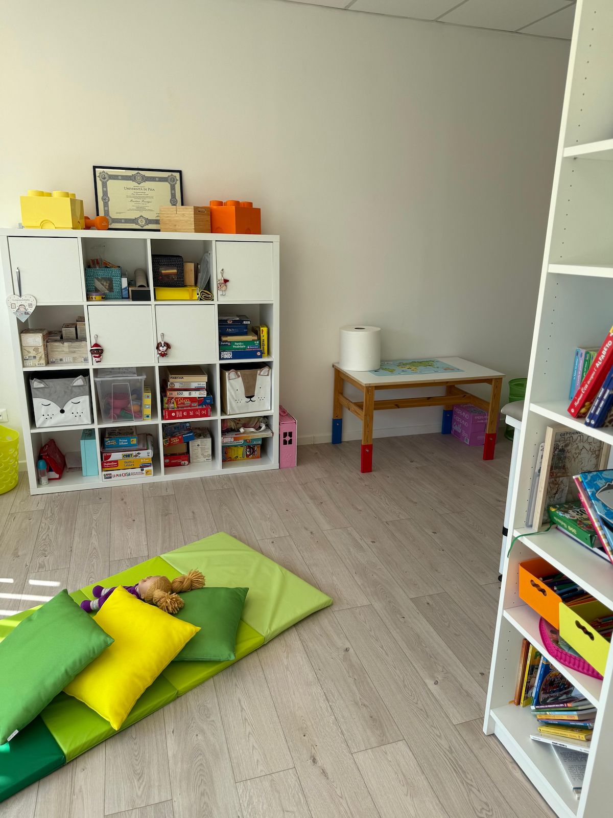 Materiali e giochi presenti nello studio logopedico